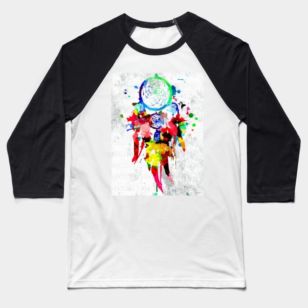 Dreamcatcher Grunge Baseball T-Shirt by danieljanda